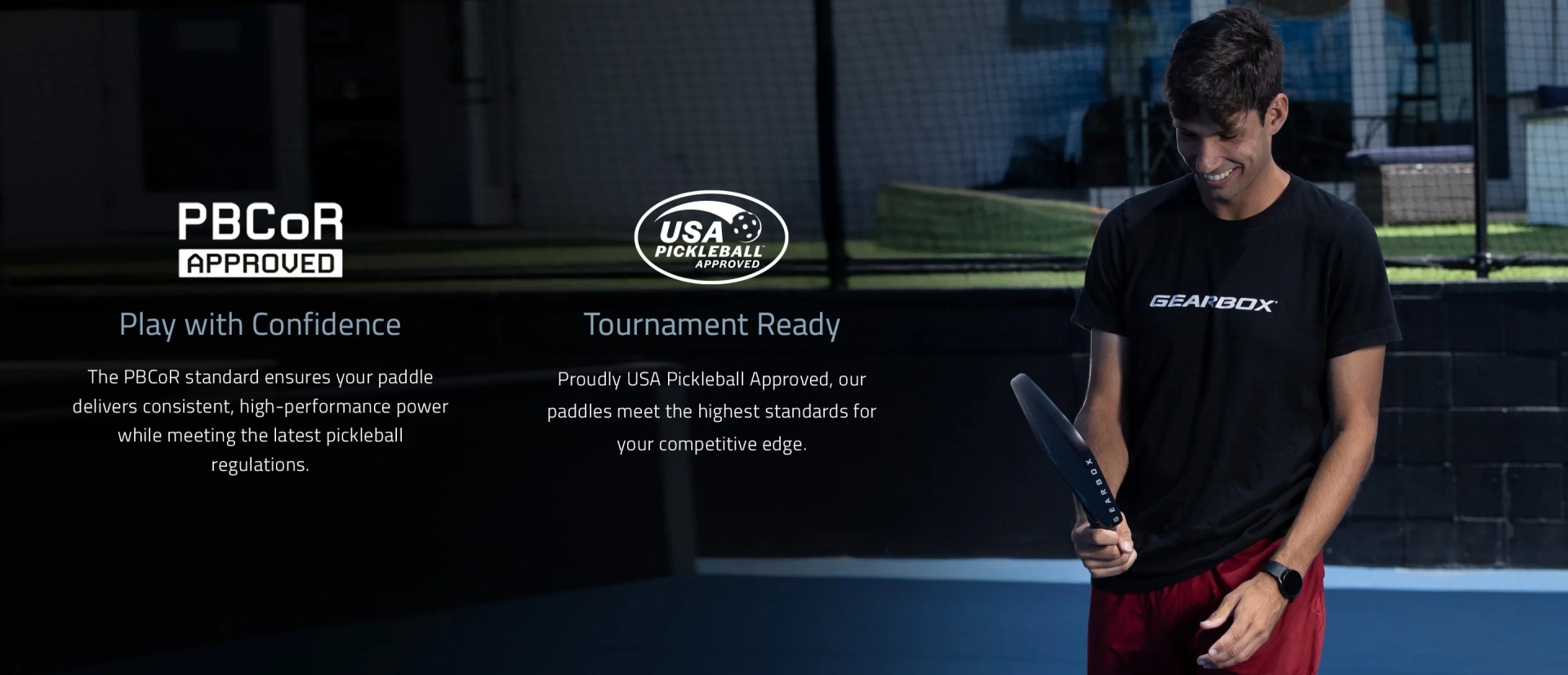 Vợt Pickleball cao cấp Gearbox GX2 Power Elongated